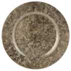 Antique Swirled Plate - Champagne