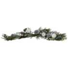 Deluxe Frosted Bauble Pinecone Garland