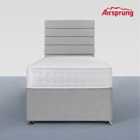 Airsprung Single Pocket 1000 Comfort Mattress With 2 Drawer Silver Divan