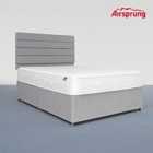 Airsprung King Size Pocket 800 Memory Mattress With Silver Divan