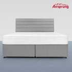 Airsprung Super King Size Comfort Mattress With 4 Drawer Silver Divan