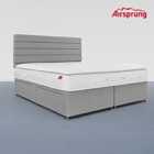 Airsprung Super King Size Pocket 1500 Memory Pillowtop Mattress With 4 Drawer Silver Divan