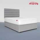 Airsprung King Size Comfort Mattress With 4 Drawer Silver Divan