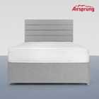 Airsprung Double Open Coil Memory Mattress With 4 Drawer Silver Divan
