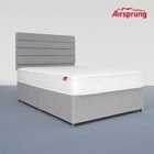 Airsprung Double Open Coil Memory Mattress With Silver Divan