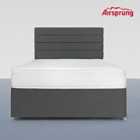 Airsprung Double Comfort Mattress With 2 Drawer Charcoal Divan