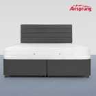 Airsprung Super King Size Pocket 1200 Ortho Mattress With 2 Drawer Charcoal Divan