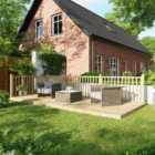 8X18 Power Timber Decking Kit - Handrails On Two Sides (2.4M X 5.4M)