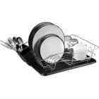 Tower Black Dish Rack with Tray