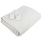 Carmen King White Fitted Electric Blanket