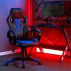 X Rocker Maverick Pc Office Gaming Chair - Black & Blue