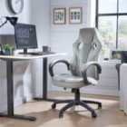 X Rocker Maverick Fabric Pc Office Chair - Grey & Taupe