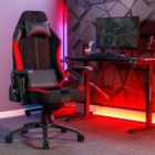 X Rocker Onyx Ergonomic Pc Gaming Chair - Black & Red