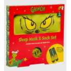Fizz Creations Green The Grinch Sleep Mask and Socks Set