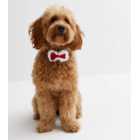 Red Christmas Dog Bow Tie