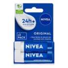 NIVEA Original Care Lip Balm 2 x 4.8g