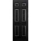 LPD Doors Colonial 6P Pre-finished Black Front Face With White Inside Face And Edges Doors 838 X 1981