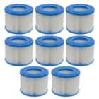 Dellonda Universal Inflatable Hot Tub/Spa Filter Cartridge 105 x 80mm Pack of 8