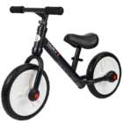 Tommy Toys Black Toddler Balance Training Bike with Stabilizers
