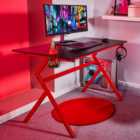 Neo Ergonomic Computer Gaming Desk Red