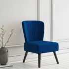 Neo Blue Velvet Shell Chair