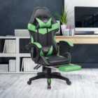 Neo Green and Black PU Leather Swivel Office Chair