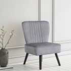 Neo Grey Velvet Shell Chair