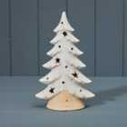 Christmas Tealight Holder Tree Large Festive Decoration Ceramic Home Décor