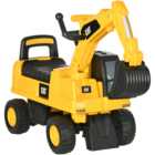 Tommy Toys Licensed CAT Baby Ride-On Construction Toy with Digger Shovel Yellow