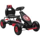 Tommy Toys Kids Pedal Go Kart with Adjustable Seat Red