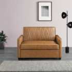 Serika Faux Leather Compact Double Sofa Bed