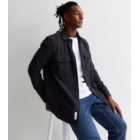 Only & Sons Navy Pocket Front Button Shacket