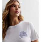 White Cotton New York Pocket Logo T-Shirt