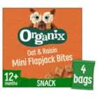 Organix Mini Organic Oat & Raisin Flapjack Toddler Snacks Multipack 4 x 20g