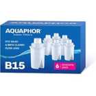 Aquaphor B15 Universal Replacement Water Filter Cartridges, Fits Wilkos Universal Water Filter Jugs, 6 Pack, 170L Per Filter