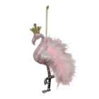 Sugar Wonderland Pink Feathered Flamingo Decoration Ornament