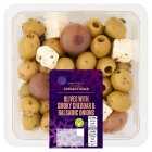 Waitrose Olives with Smoked Cheddar, 285g