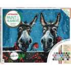 Paint by Numbers Canvas - Christmas Donkeys / 40cm