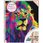 Hinkler Paint Your Own Colourful Lion Canvas Kit