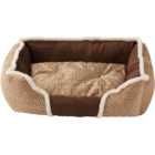 Bunty Kensington Small Cream Fleece Fur Cushion Dog Bed