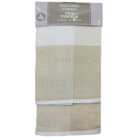 Pack of Two Textured Tea Towels - Cream