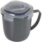 Soup Mug with Lid Grey 700ml
