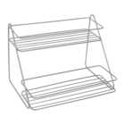 Two Tier Storage Rack - Silver