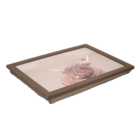Christmas Highland Cow Lap Tray - Brown