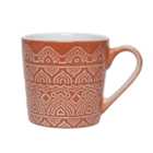 Terracotta Swirl Stoneware Mug 4 Pack