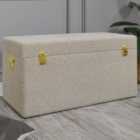 Natural Boucle Storage Trunk