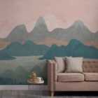 Grandeco Mountains Textured Multicolour Mural