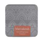 Pack of 4 Marrakesh Coasters - Grey