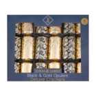 Pack of 6 Deluxe Black and Gold Crackers - Gold
