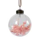 Dried Pink Floristry Bauble - Pink